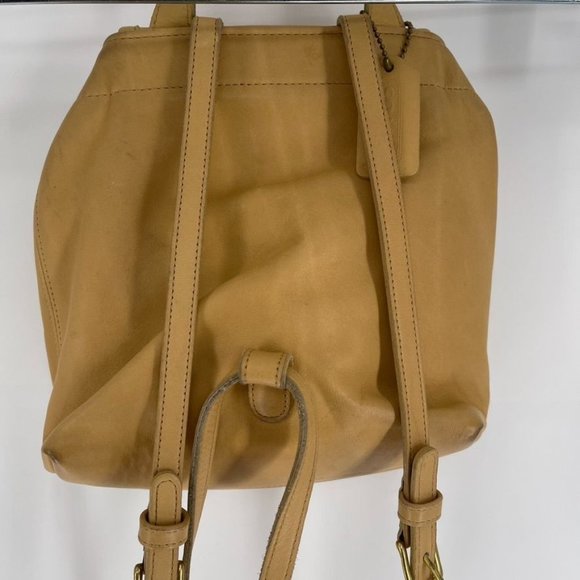 Coach Vintage Bantam Light Tan Leather Convertible Backpack Crossbody - Picture 5 of 12